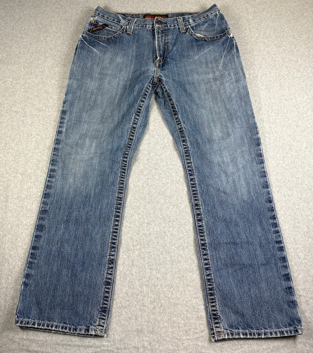 Ariat FR M4 Jeans Mens 35x32 Low Rise Boot Cut Flame Resistant Work 10012552